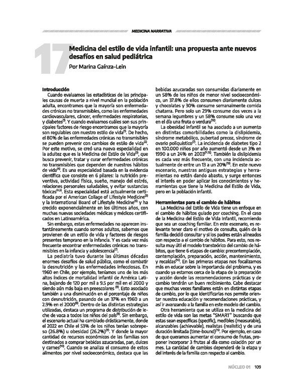 Paper en español — Medicina del Estilo de Vida Infantil